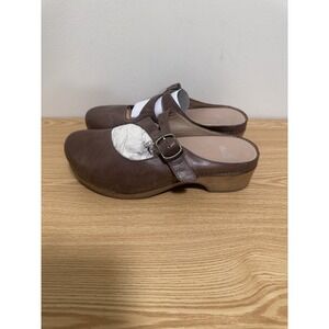 Dansko Britney Burnished Nubuck Women's Comfort Mule Size 41 US 10.5-11 Brown